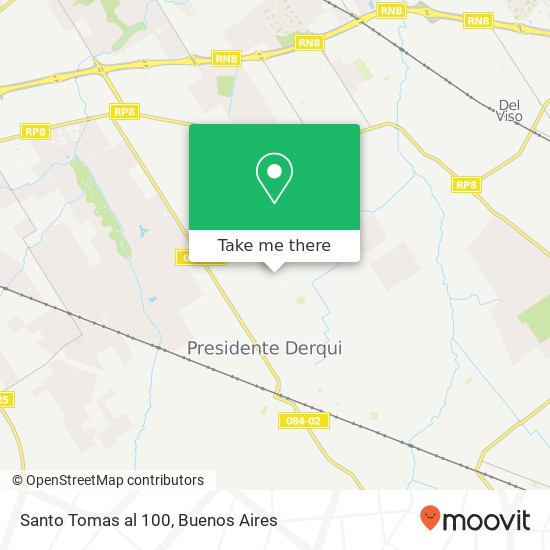 Santo Tomas  al 100 map