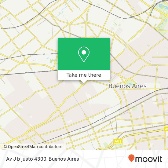 Av  J b justo 4300 map