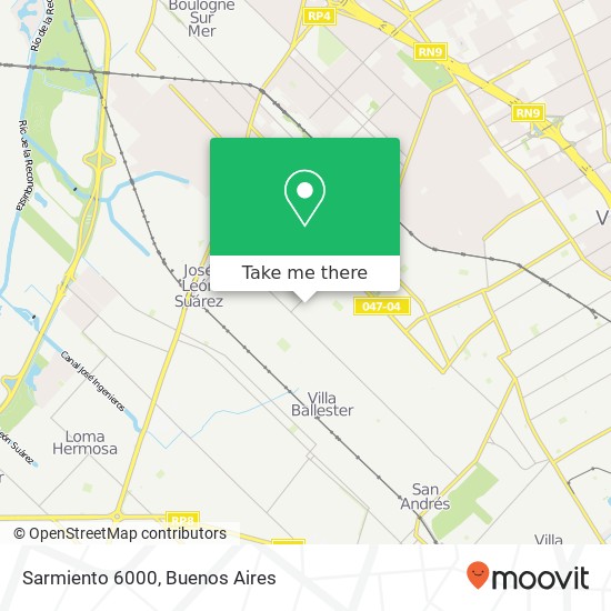 Sarmiento 6000 map