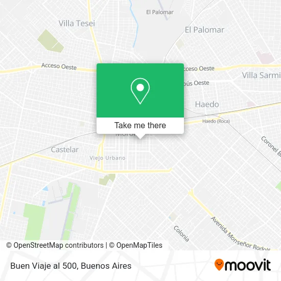 Mapa de Buen Viaje al 500