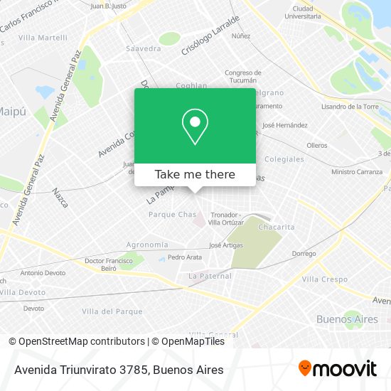 Avenida Triunvirato 3785 map