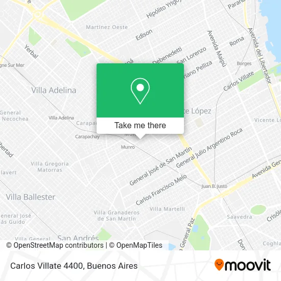 Carlos Villate 4400 map