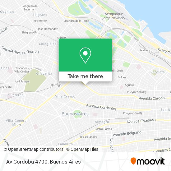 Av  Cordoba 4700 map