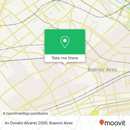 Av  Donato Alvarez 2000 map