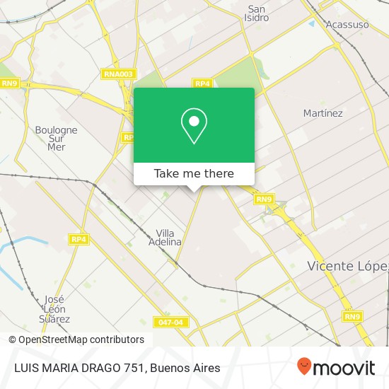 LUIS MARIA DRAGO   751 map