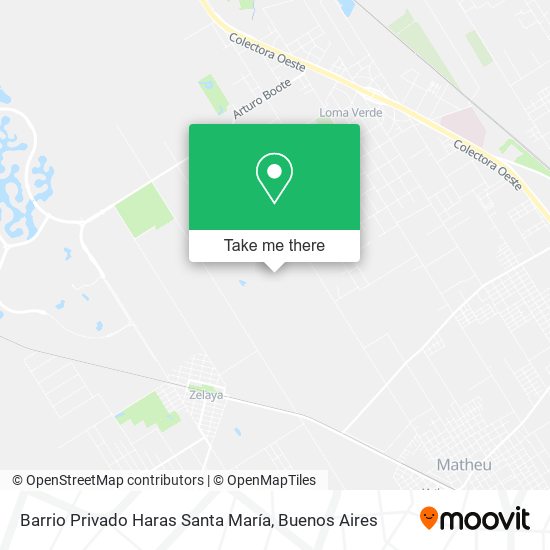 Mapa de Barrio Privado Haras Santa María