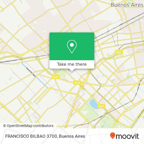 FRANCISCO BILBAO 3700 map
