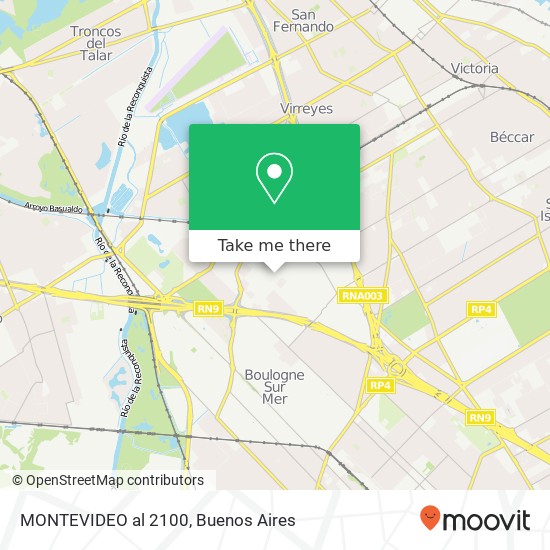 MONTEVIDEO al 2100 map