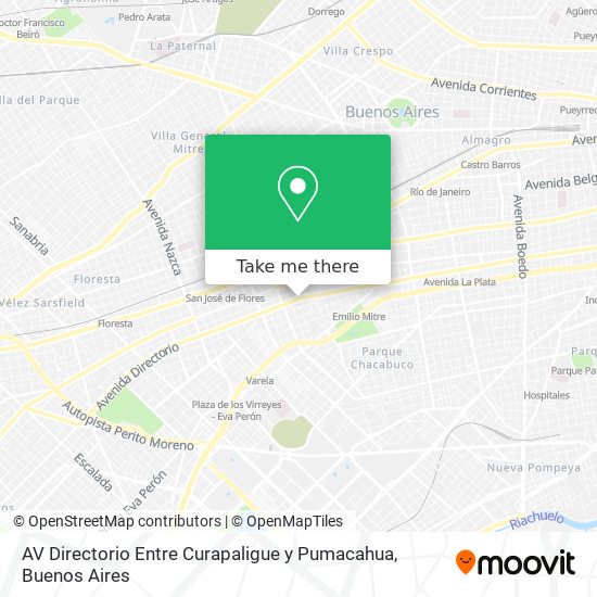 AV  Directorio Entre Curapaligue y Pumacahua map