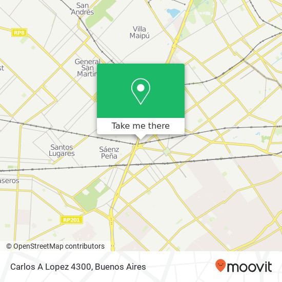 Carlos A Lopez 4300 map