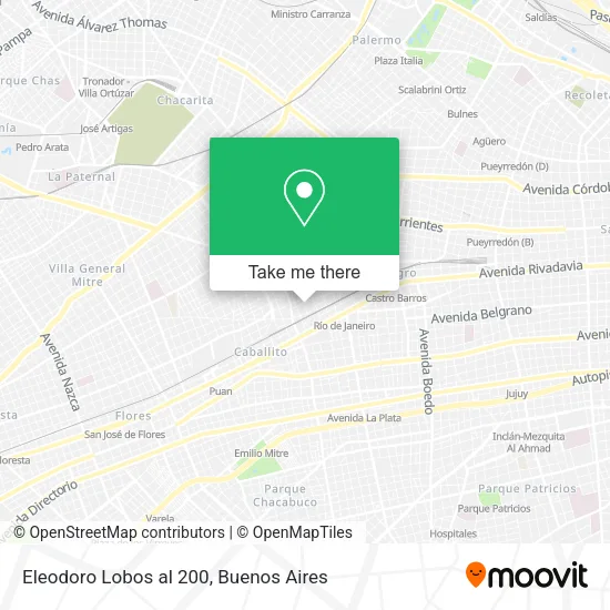 Mapa de Eleodoro Lobos al 200