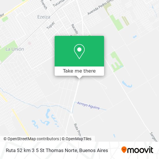 Ruta 52 km 3 5 St  Thomas Norte map