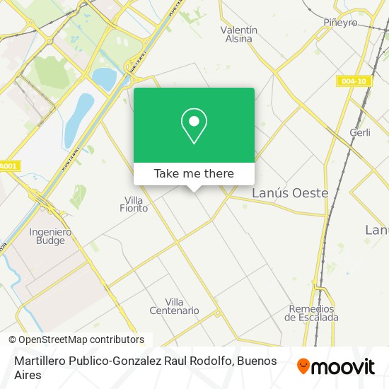 Mapa de Martillero Publico-Gonzalez Raul Rodolfo