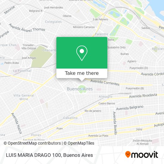 Mapa de LUIS MARIA DRAGO 100