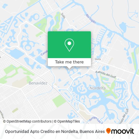 Oportunidad Apto Credito en Nordelta map