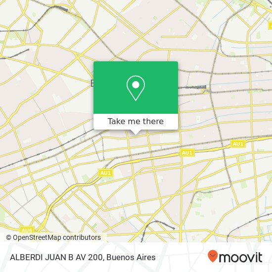 ALBERDI  JUAN B   AV  200 map