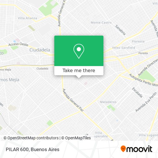 Mapa de PILAR 600