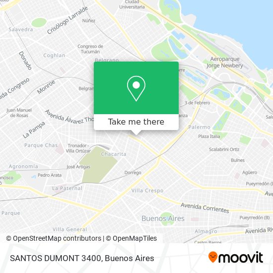 SANTOS DUMONT 3400 map