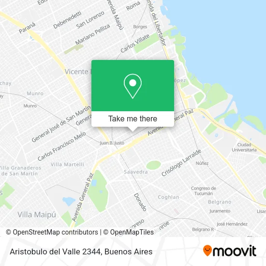 Aristobulo del Valle 2344 map