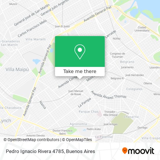 Pedro Ignacio Rivera 4785 map