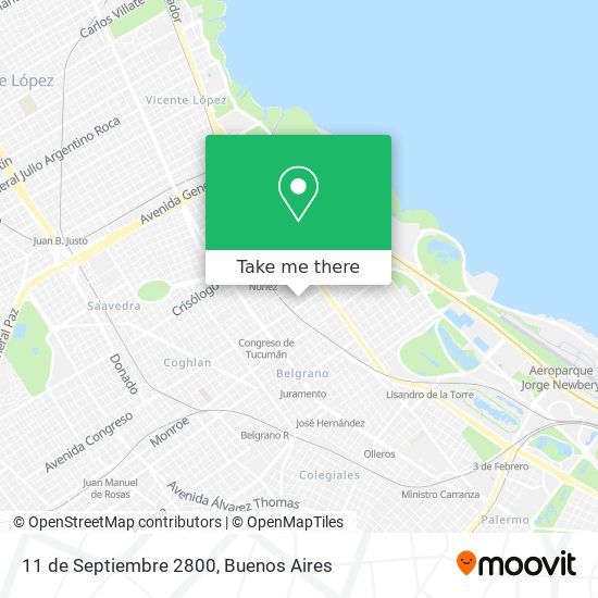 11 de Septiembre 2800 map