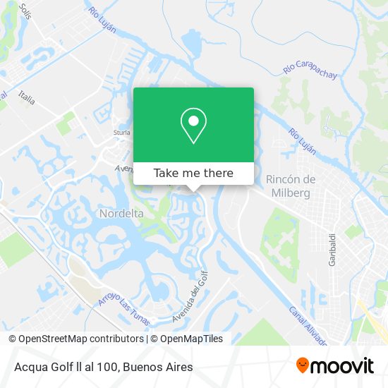 Acqua Golf ll al 100 map