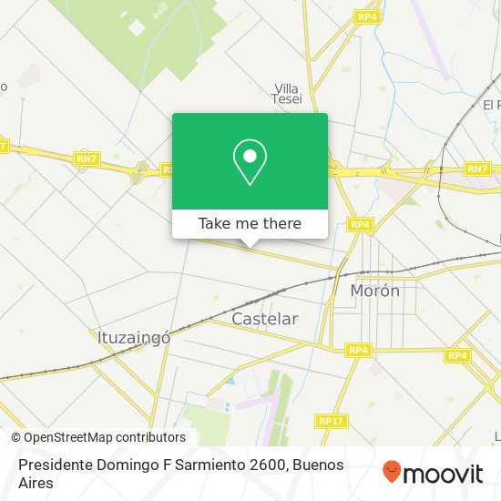 Presidente Domingo F Sarmiento 2600 map