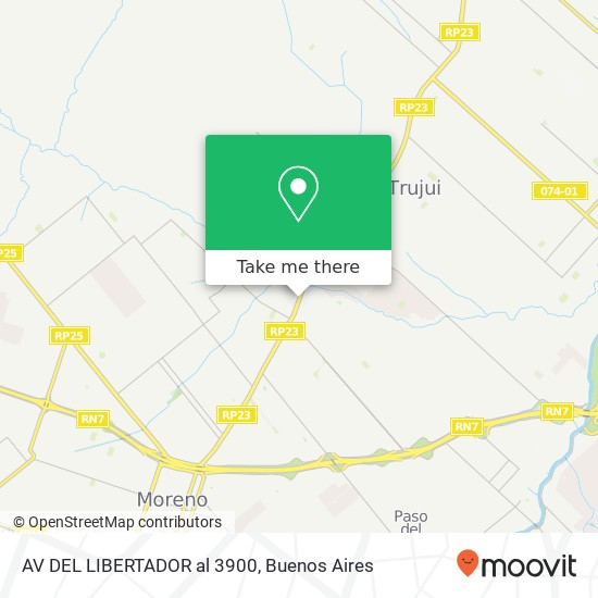 AV DEL LIBERTADOR al 3900 map