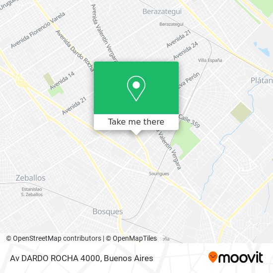 Av  DARDO ROCHA 4000 map