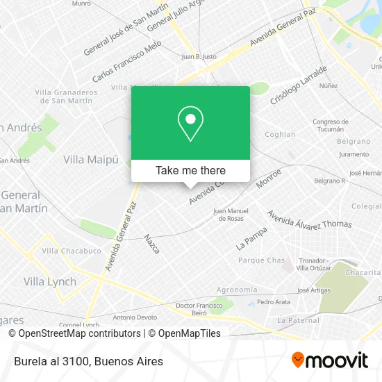 Mapa de Burela al 3100