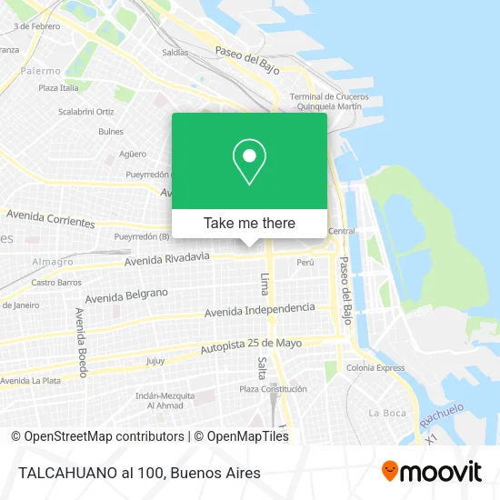 TALCAHUANO al 100 map