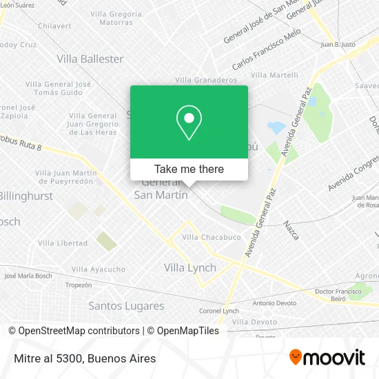 Mapa de Mitre al 5300