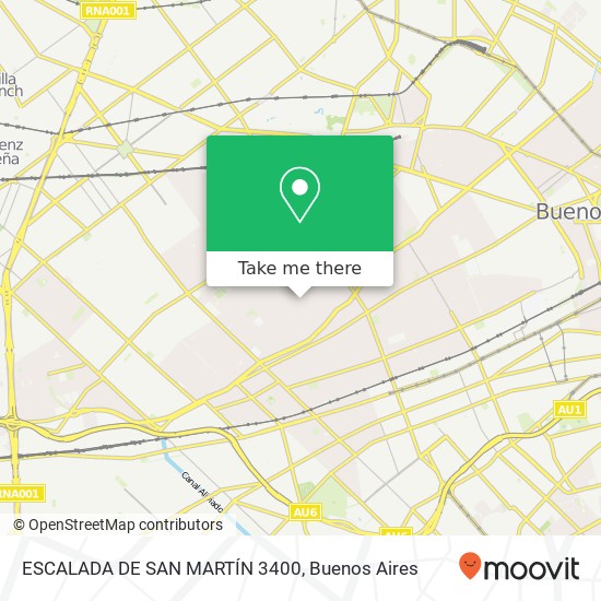 ESCALADA DE SAN MARTÍN 3400 map