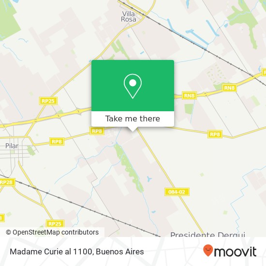 Mapa de Madame Curie al 1100