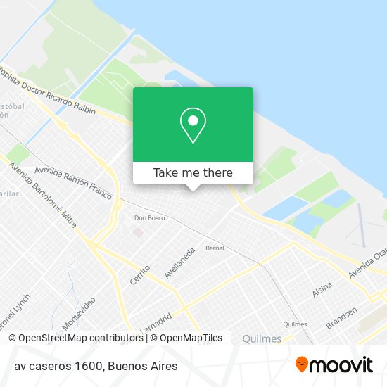 av  caseros 1600 map