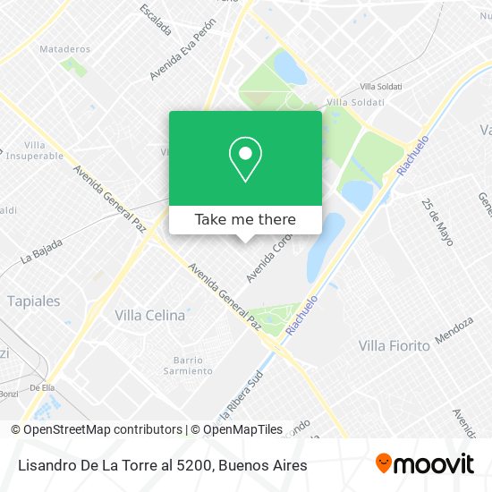 Lisandro De La Torre al 5200 map