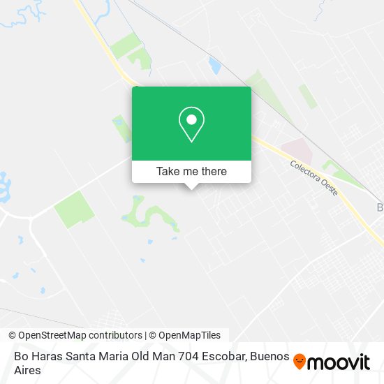 Mapa de Bo Haras Santa Maria   Old Man 704 Escobar