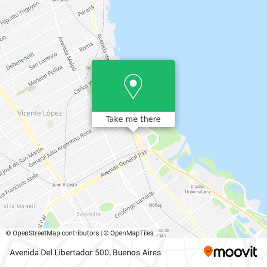 Avenida Del Libertador 500 map