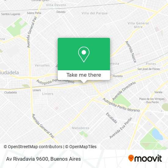 Av  Rivadavia 9600 map