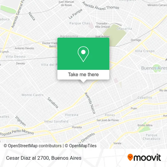 Mapa de Cesar Diaz al 2700