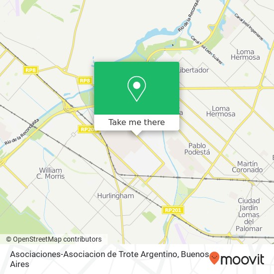 Asociaciones-Asociacion de Trote Argentino map