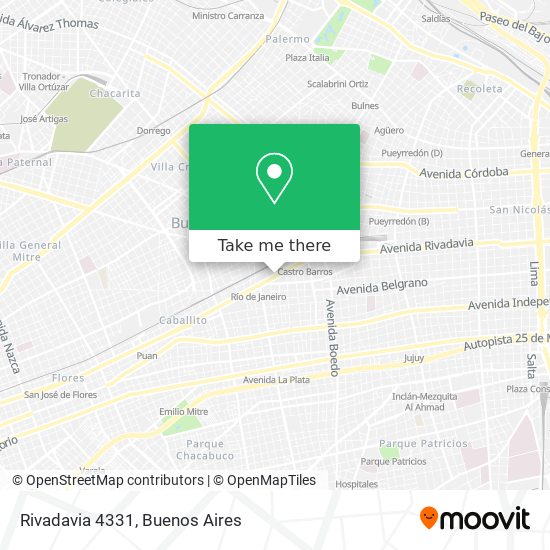 Rivadavia 4331 map