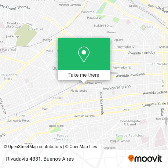 Rivadavia 4331 map