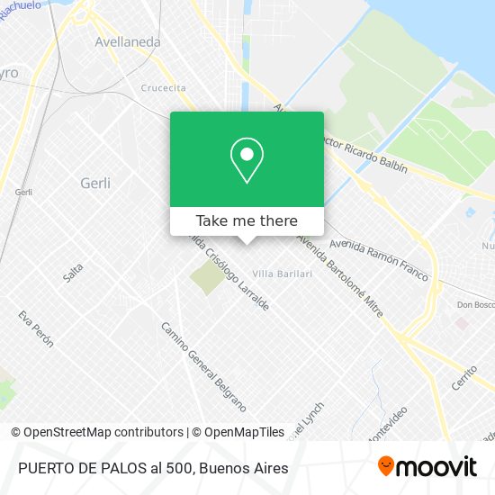 Mapa de PUERTO DE PALOS al 500