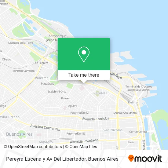 Pereyra Lucena y Av  Del Libertador map