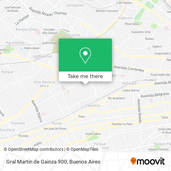 Gral  Martin de Gainza 900 map