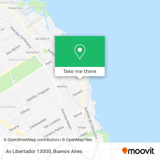 Mapa de Av Libertador 13000