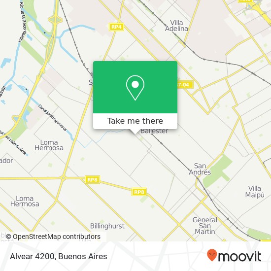 Alvear 4200 map