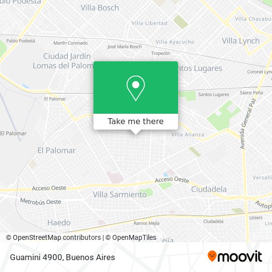 Mapa de Guamini 4900