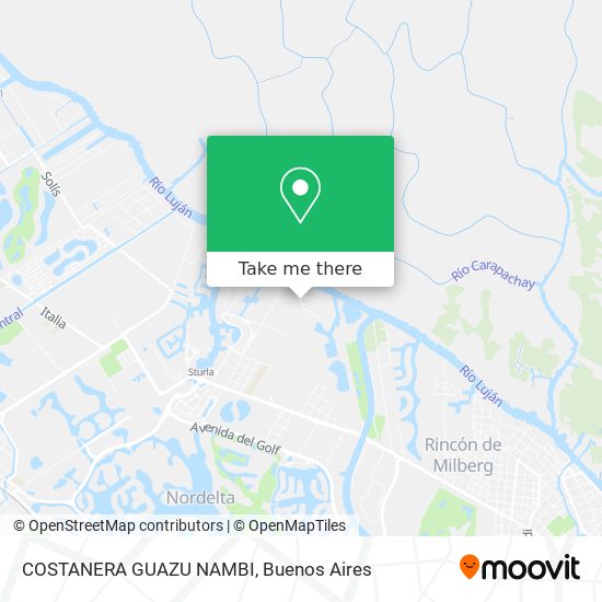 Mapa de COSTANERA GUAZU NAMBI